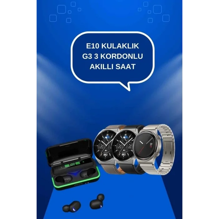 BUĞZ Yeni Nesil Akıllı Saat Ve Bluetooth Kulaklık Titreşim Bildirimleri Uyku Takibi
