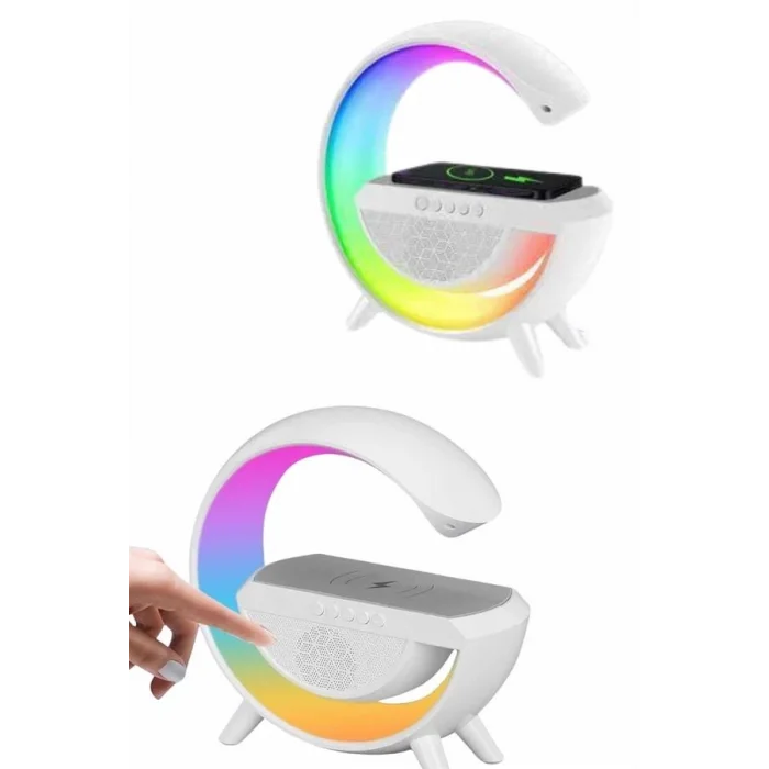  Yeni Nesil Bluetooth Hoparlör Speaker 5.0 Taşınabilir G Şeklinde Powerbankli
