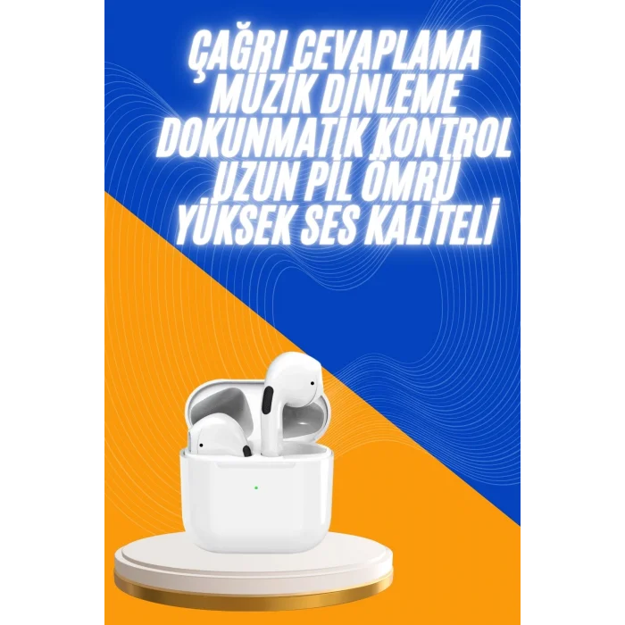 BUĞZ Yeni Nesil Bluetooth Kulaklık Beyaz Çağrı Cevaplayabilen Kablosuz - BUĞZ