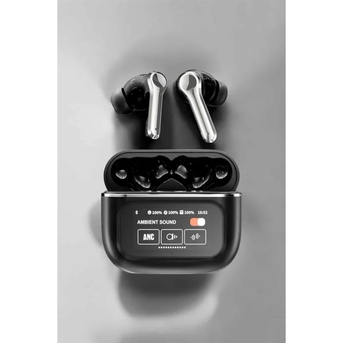 BUĞZ Yeni Nesil Bluetooth Kulaklık Ekranlı Yüksek Ses Kaliteli Uzun Şarj Süreli - BUĞZ