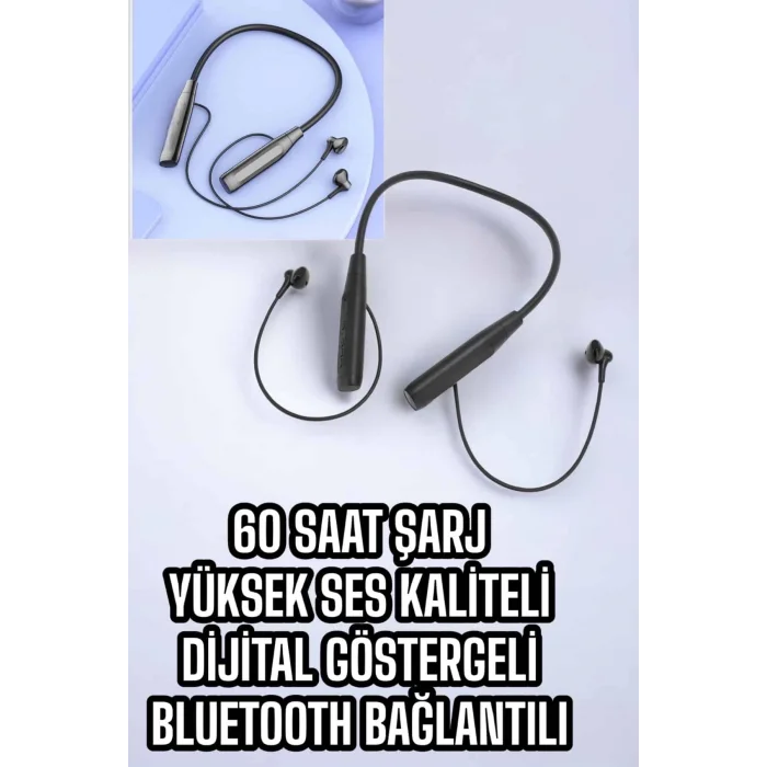  Yeni Nesil Bluetooth Kulaklık Kablolu Kulak İçi Dijital Göstergeli