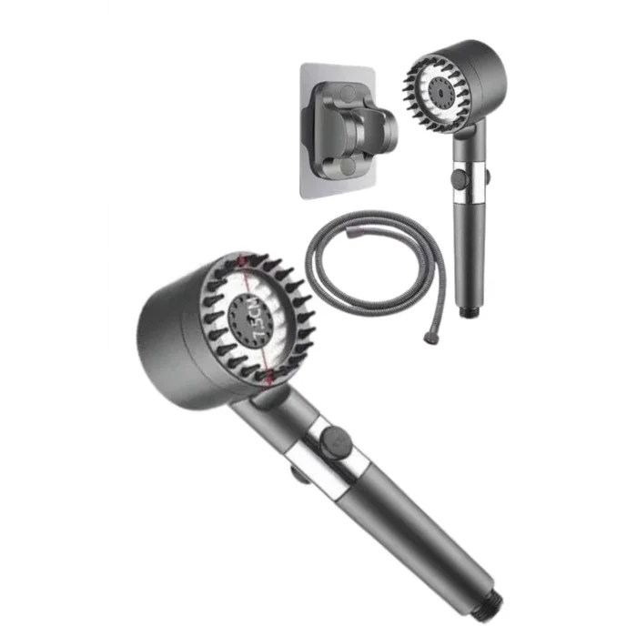  Yeni Nesil Duş Başlığı Paslanmaz Çelik Masaj Etkili Ergonomik Tasarım Su Basınçlı