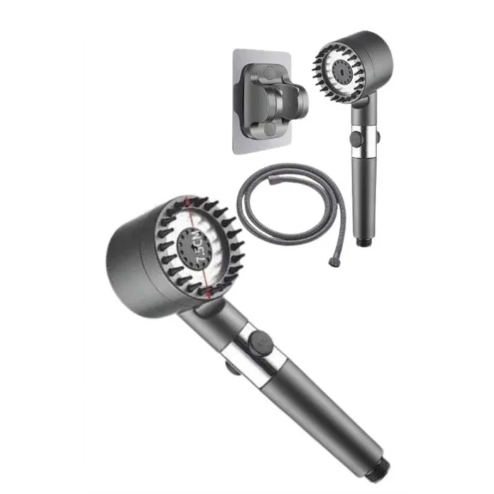 BUĞZ Yeni Nesil Duş Başlığı Paslanmaz Çelik Masaj Etkili Ergonomik Tasarım Su Basınçlı - BUĞZ