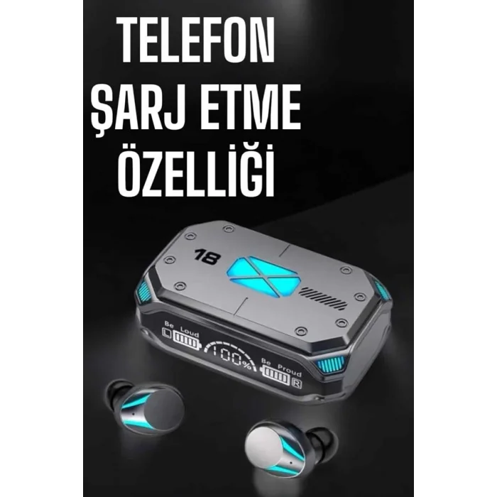  Yeni Nesil Kablosuz Bluetooth Kulaklık Dijital Göstergeli 5.3 Bluetooth