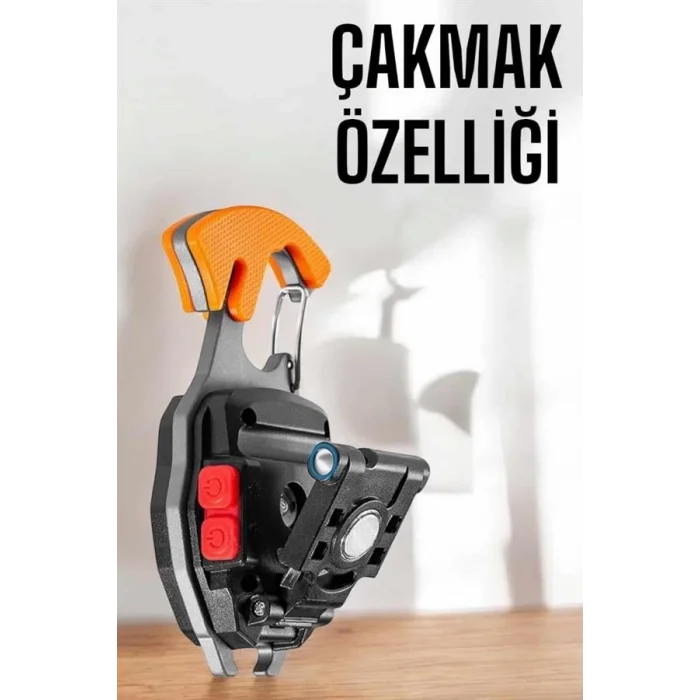 BUĞZ yeni nesil Kamp Feneri Çok Fonksiyonlu Fener Anahtarlık Usb Çakmaklı Cam Kırıcı Kemer Kesici Açacak