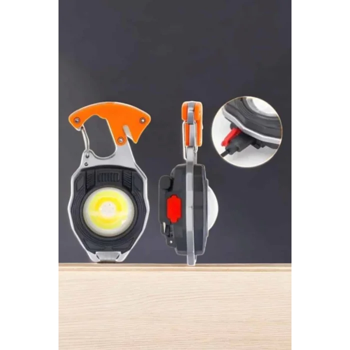  yeni nesil Kamp Feneri Çok Fonksiyonlu Fener Anahtarlık Usb Çakmaklı Cam Kırıcı Kemer Kesici Açacak