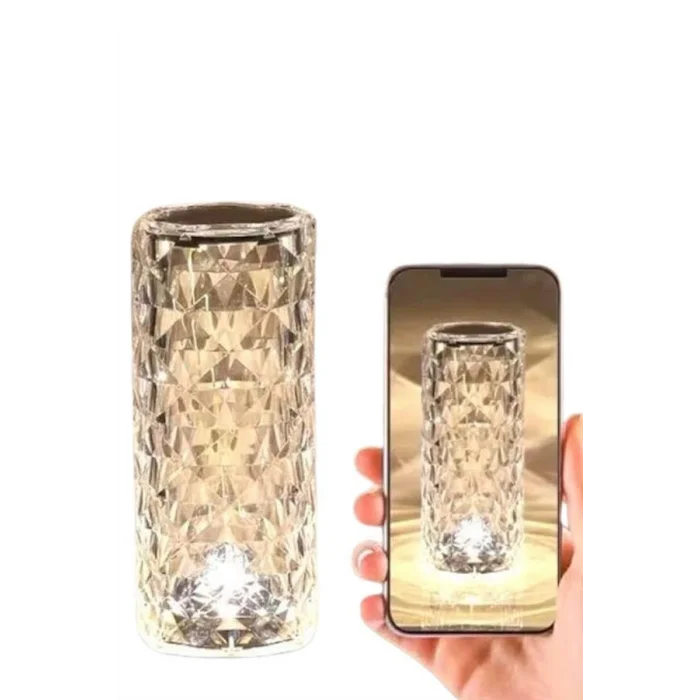 BUĞZ Yeni Nesil Modern Kristal Masa ve Gece Lambası Dokunmatik Renk Değiştirebilen - BUĞZ