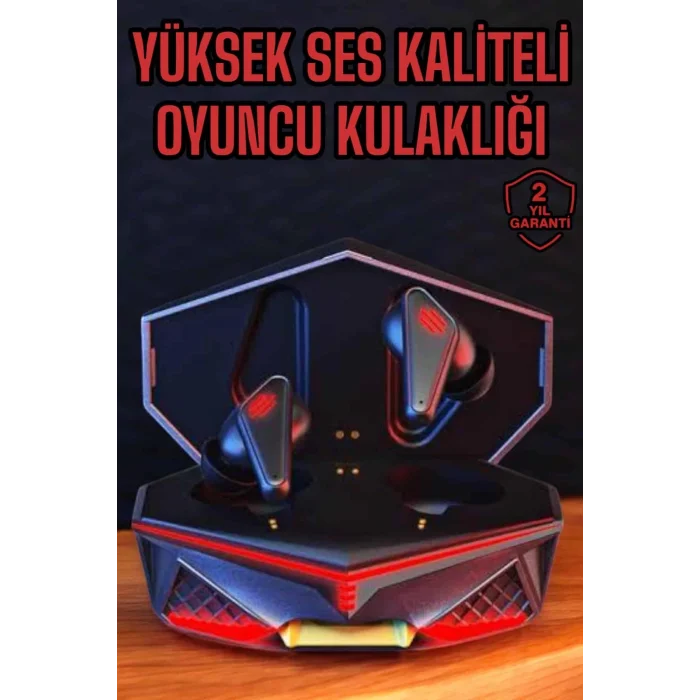  Yeni Nesil Oyuncu Kulaklığı Gürültü Önleyici Uzun Pil Ömrü Bluetooth Bağlantılı