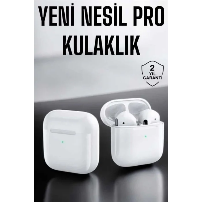 BUĞZ Yeni Nesil Pro Bluetooth Kulaklık Uzun Pil Ömrü Beyaz