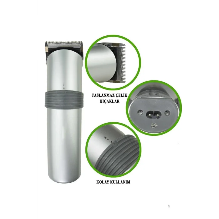  Yeni Nesil Profesyonel Şarjlı Saç Sakal Tıraş Makinesi Ayarlanabilir 4 Taraklı