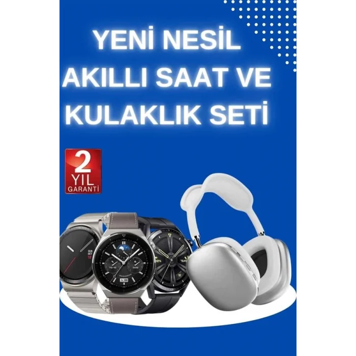  Yeni Nesil Sesli Görüşme Akıllı Saat ve Powerbank Çoklu Şarj Girişli Bluetooth Kulaklık Nabız Ölçer
