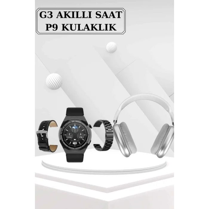 BUĞZ Yeni Nesil Sesli Görüşme Akıllı Saat ve Powerbank Çoklu Şarj Girişli Bluetooth Kulaklık Nabız Ölçer