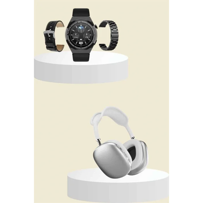 BUĞZ Yeni Nesil Sesli Görüşme Akıllı Saat ve Powerbank Çoklu Şarj Girişli Bluetooth Kulaklık Nabız Ölçer - BUĞZ