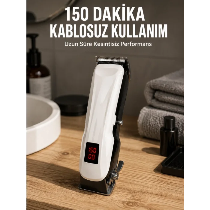 BUĞZ Yeni Nesil Tıraş Makinesi Uzun Şarjlı Paslanmaz Çelik Bıçaklı Yeni Nesil