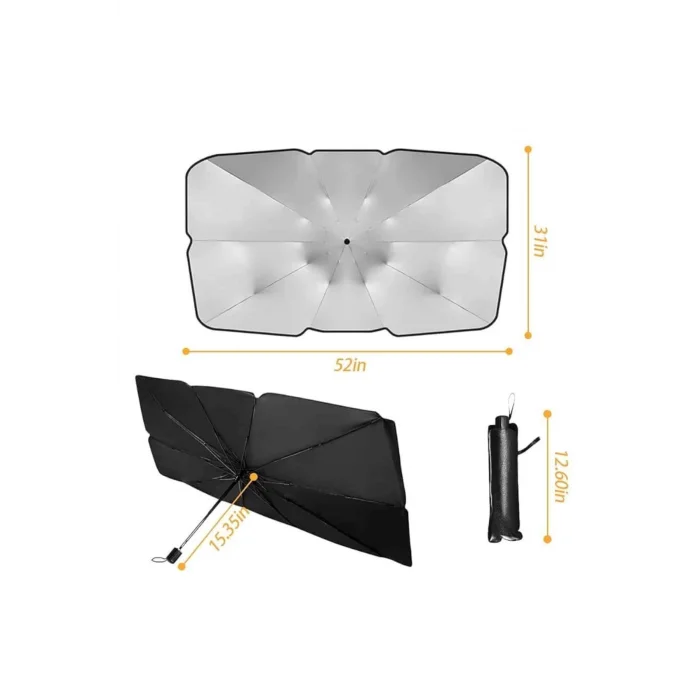  Yeni Nesil Tüm Araç Modellerine Uygun Oto Şemsiye Katlanabilir UV Işınlarına Karşı