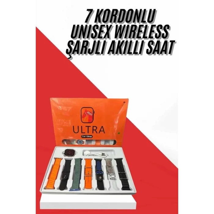  yeni nesil Unısex 7 Kordonlu Çok Fonksiyonlu Nabız Ölçer Uyku ve Sağlık Takibi