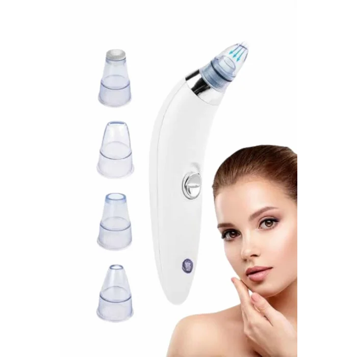 BUĞZ Yeni Nesil Vakumlu Pilli Siyah Nokta ve Yüz Temizleme Cihazı 4 Başlıklı - BUĞZ