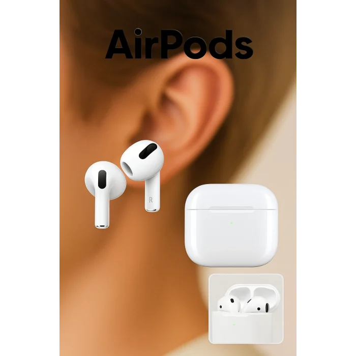 BUĞZ Yeni Seri AirPods 4. Nesil Bluetooth Kulak İçi Kulaklık ANC – iOS & Android Uyumlu