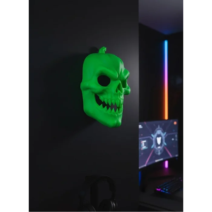 BUĞZ Yeşil Korku Temalı Maske Cadılar Bayramı Dekor