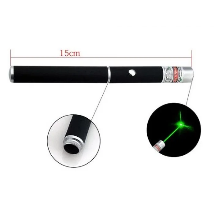 BUĞZ Yeşil Lazer Pointer 500 mW 15 Km Etkili (Tek Başlık 5 Model)