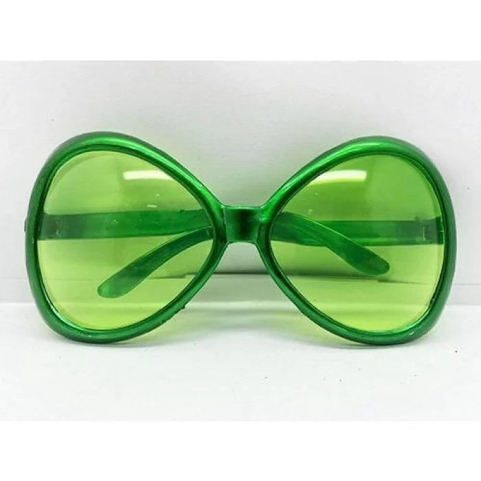 BUĞZ Yeşil Renk Yeşilçam Nostalji 80li Yıllar 90lı Yıllar Parti Gözlüğü  7x16 cm