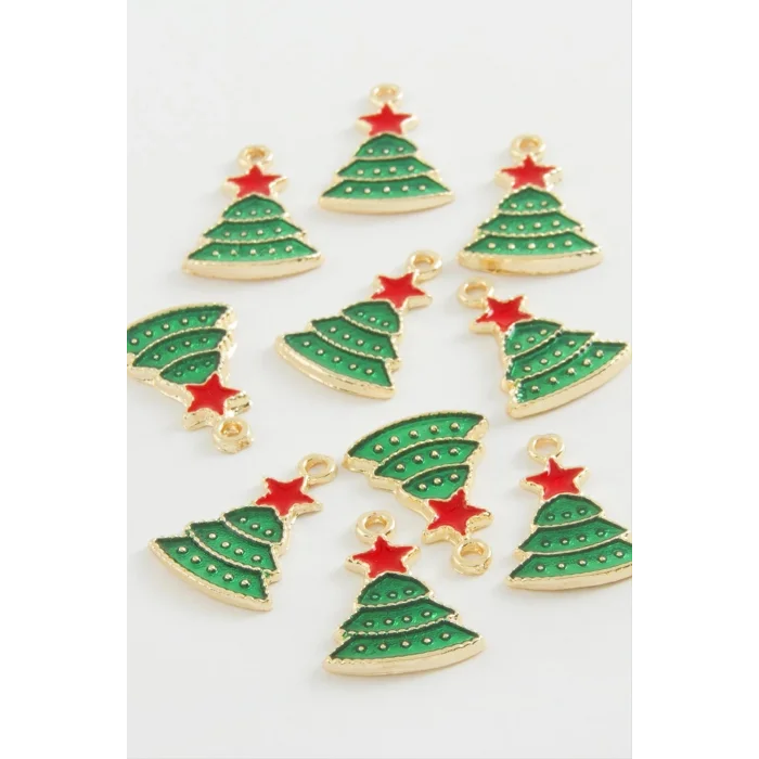 BUĞZ Yılbaşı Ağacı Eldiveni Mineli Kolye Ucu 1 Adet