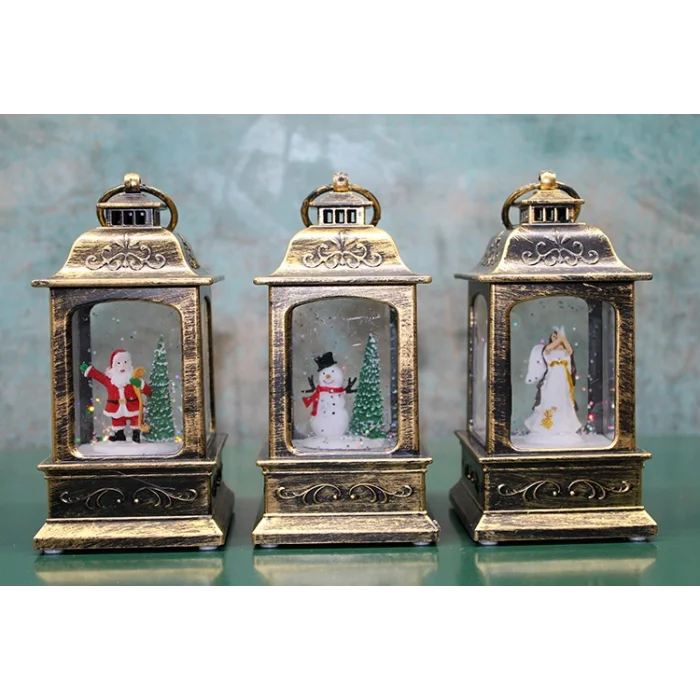 BUĞZ Yılbaşı Temalı Işıklı Müzikli Kar Küresi Model 1