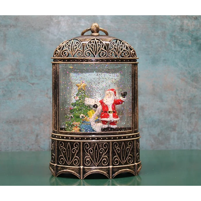 BUĞZ Yılbaşı Temalı Işıklı Müzikli Kar Küresi Model 4