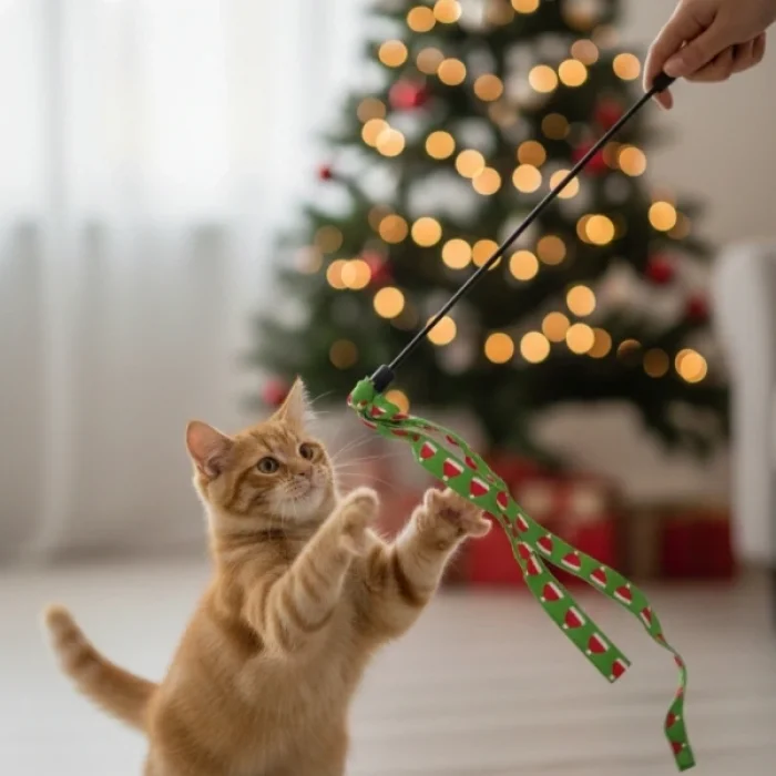 BUĞZ Yılbaşı Temalı Kedi Oyun Oltası