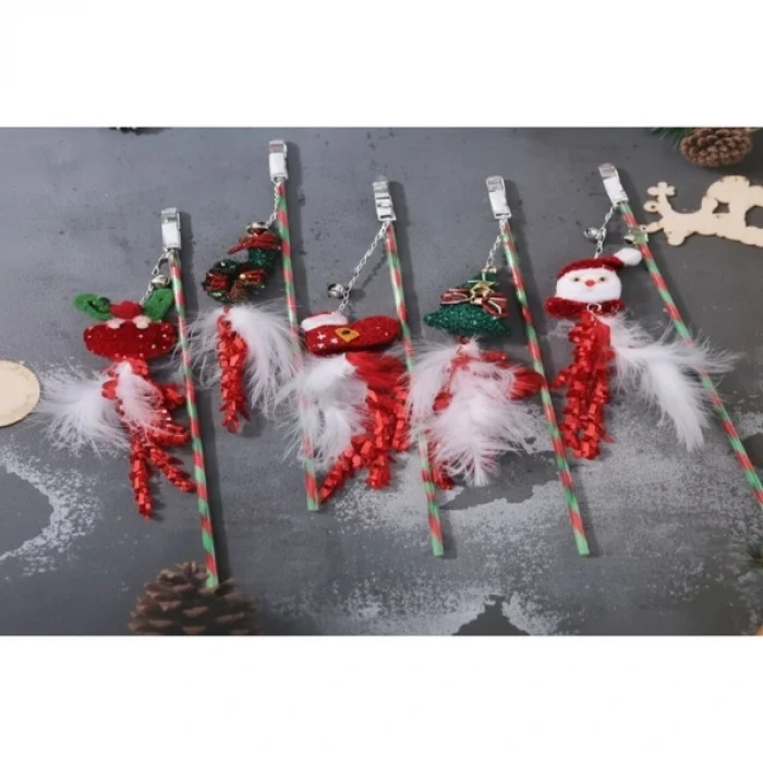 BUĞZ Yılbaşı Temalı Zilli Kedi Oyun Oltası