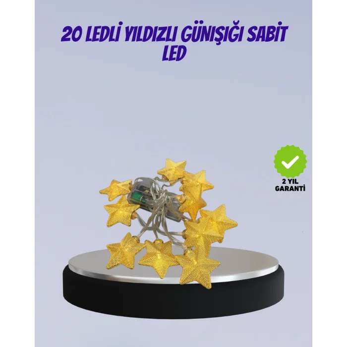 BUĞZ Yıldız Figürlü Led Şerit Işık 5m İç Mekan Dekor Aydınlatma