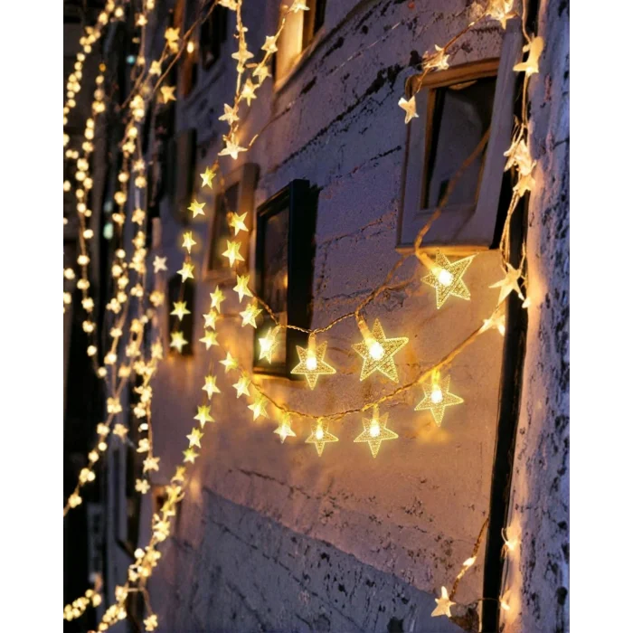 BUĞZ Yıldız Led Işık 5 Metre Dekoratif Aydınlatma Günışığı