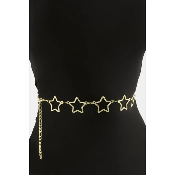 BUĞZ Yıldız Metal Zincir Kemer