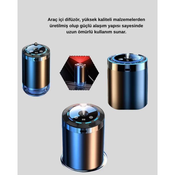 BUĞZ Yıldız Projeksiyonlu Araç İçi Hava Nemlendirici ve Difüzör