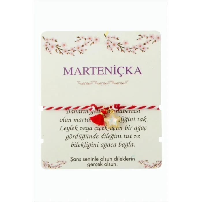 BUĞZ Yıldız Püskül Marteniçka İp Bileklik