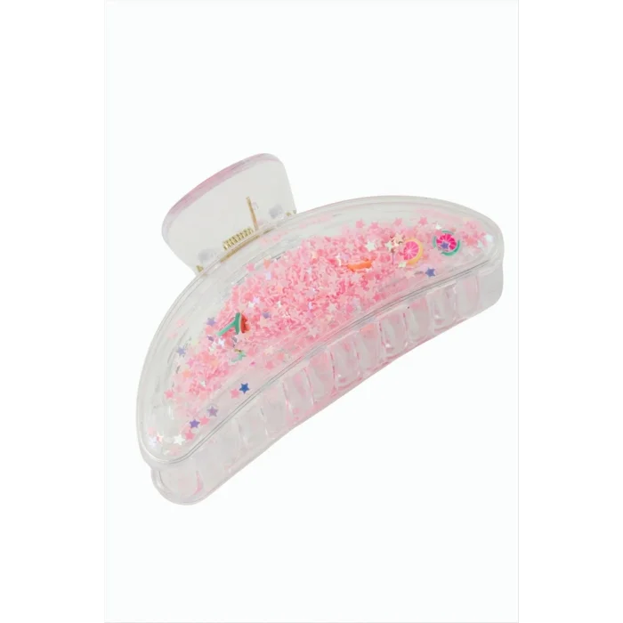 BUĞZ Yıldız Şeffaf Mandal Toka 8 cm