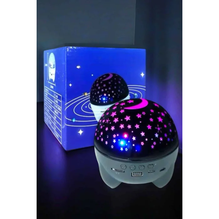 BUĞZ Yıldız Yansıtmalı Projeksiyon Gece Lambası Şarjlı Taşınabilir - BUĞZ