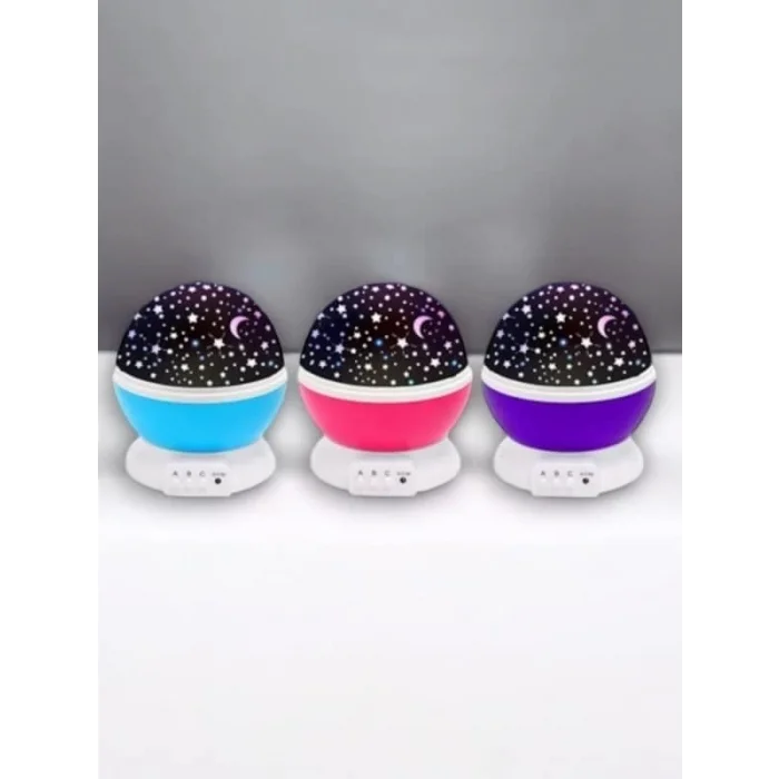  Yıldızlı Gökyüzü Efektli Projektörlü Masa ve Gece Lambası