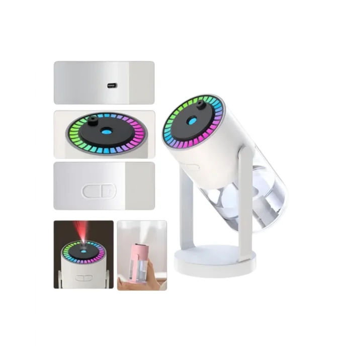 BUĞZ Yıldızlı Projektör Hava Nemlendirici Ultrasonik Buhar ve RGB Işık