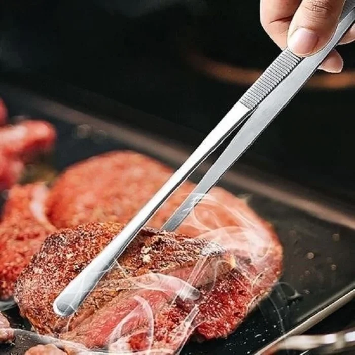 BUĞZ Yiyecek Servis Maşası Air Fryer  Master Chef Şef Cımbızı Et Kızartma Barbekü Aleti 30 Cm