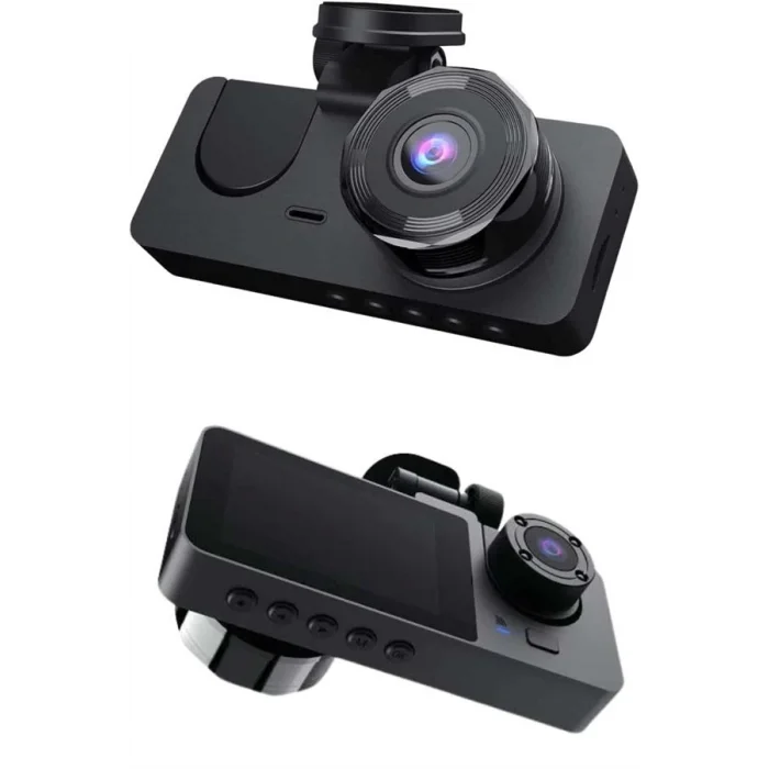  Yol Kayıt Araç Kamerası HD DVR 3 Kameralı 2.0in Ekranlı Ön İç Arka