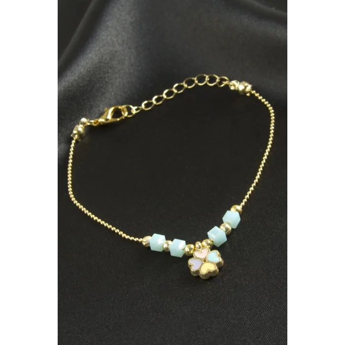 BUĞZ Yonca Küp Kristal Bileklik