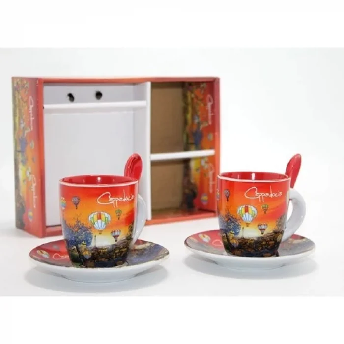  Yöresel İkili Fincan Seti Model 3