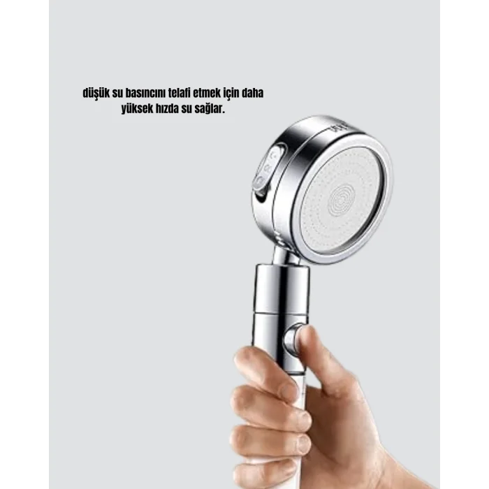  Yüksek Basınçlı 3 Fonksiyonlu Duş Başlığı
