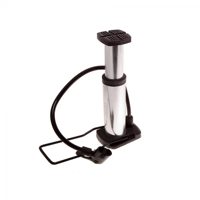 BUĞZ Yüksek Basınçlı Alüminyum Gümüş Renk Top Bisiklet Taşınabilir Hava Ayak Pompası