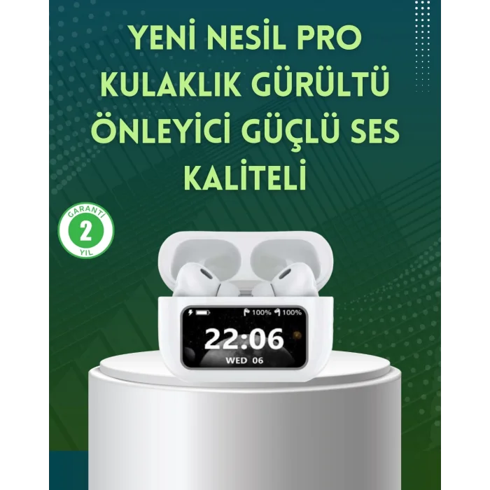  Yüksek Bass ve Güçlü Ses Özellikli Akıllı Bluetooth Kulaklık Dokunmatik Kontrol