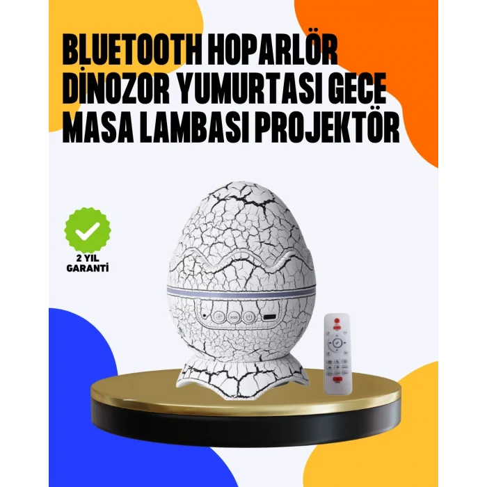 BUĞZ Yüksek Çözünürlüklü LED Galaksi Projektör + 19 Sesli Uyku Makinesi