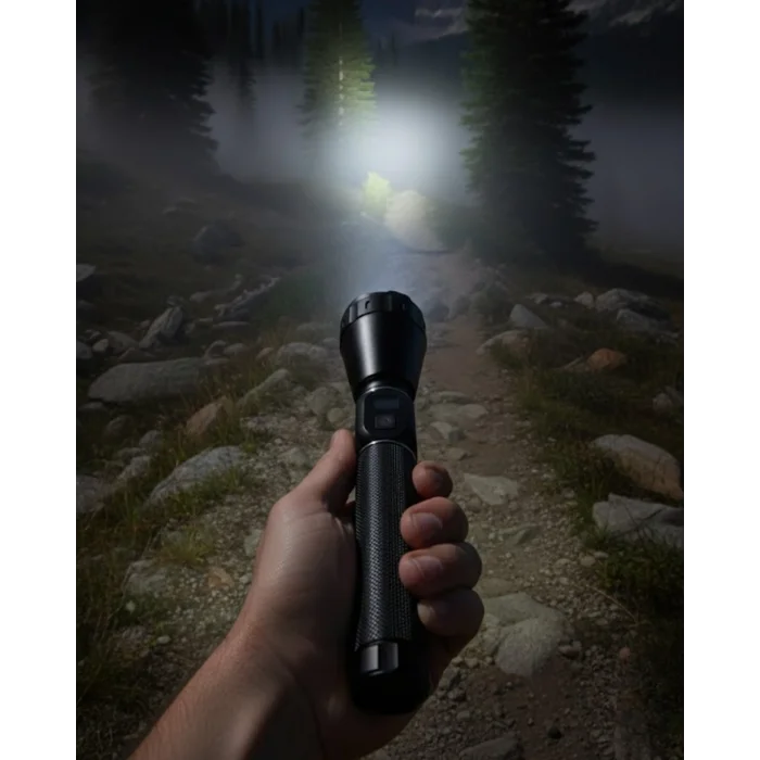 BUĞZ Yüksek Güçlü LED El Feneri Şarjlı 6000 Lümen Acil Durum Seti