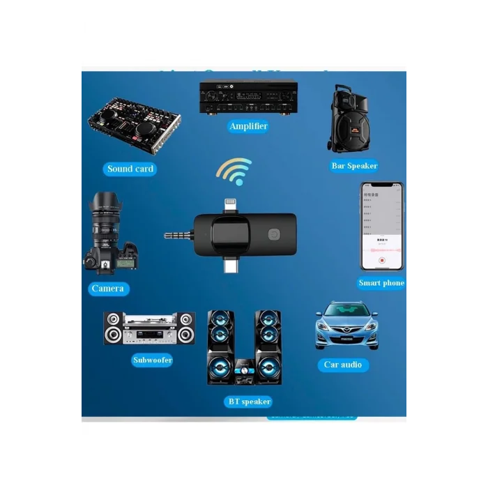 BUĞZ Yüksek Kalite Profesyonel 3 In 1 Kablosuz Taşınabilir Yaka Mikrofonu Youtube Facebook Tiktok