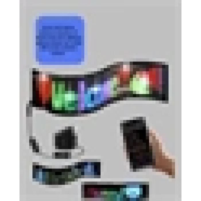 BUĞZ Yüksek Parlaklık Ayarlı RGB LED Ekran Kayan Yazı ve Grafik Destekli Esnek Panel - Lisinya